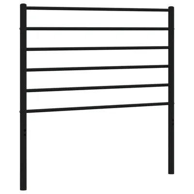 Image de vidaXL Tête de lit de rechange en métal noir 90 cm