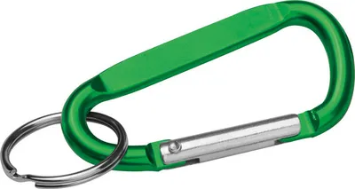 Produktbild von Schlüsselanhänger mit Karabinerhaken / Farbe: grün