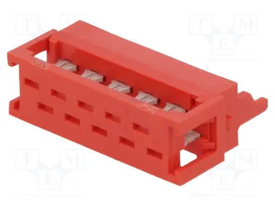 Zdjęcie produktu dla 1 sztuka złącza dla kabla płaskiego 8-215083-0 - złącze, rastr 1,27 mm, wtyk, 10 pinów