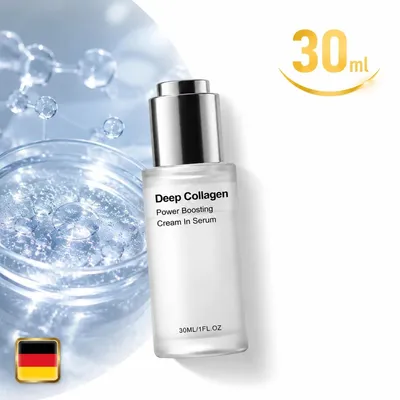 Productafbeelding van Deep Collagen Serum 30ml. Collageenpeptide serum. Anti-aging serum 30 ml. Geschikt voor volwassen huid