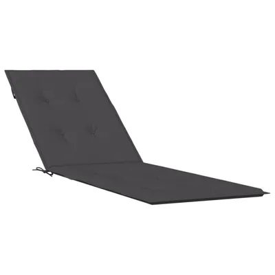 Zdjęcie produktu dla vidaXL Poduszka na leżak melanż antracyt (75+105) x 50 x 4 cm tkanina