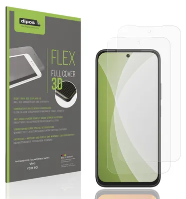 Zdjęcie produktu dla 2 folie ochronne pełną powierzchnię, matowe, do telefonu Vivo Y31t 5G, folia pancerna, ochrona przed wstrząsami