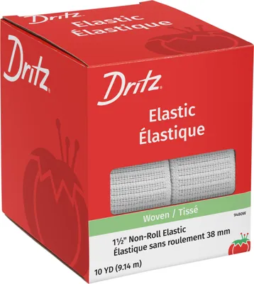Gewebtes Elastikband, nicht rollend, 3,8 cm x 9,1 m, Weiß