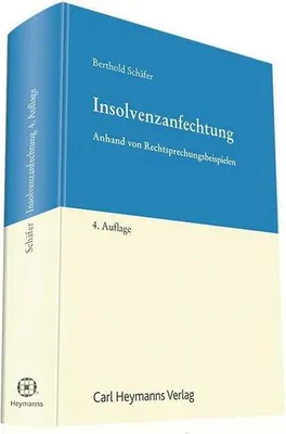 Produktbild von Schäfer, B: Insolvenzanfechtung