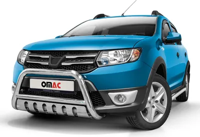 Image de Pare-Buffle Avant Pour Dacia Sandero Stepway 2012-2016 en Argent