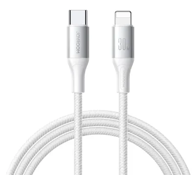 Zdjęcie produktu dla Joyroom Flash Series Kabel USB-C do szybkiego ładowania Lightning 30 W, 1 m - biały