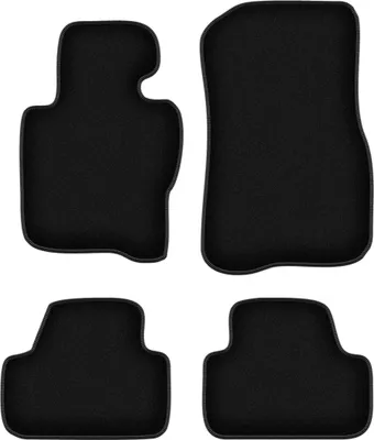 Image de Tapis de sol velours sur-mesure pour BMW 4 F33 (2013-, xDrive) noir, jeu 4 pièces, fixations