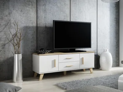Obrázek produktu pro TV stolek 140 cm OLINA - dub sonoma / bílý