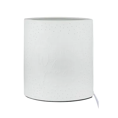 Obrázek produktu pro GILDE Lampa Nejkrásnější cesta - bílá - v. 20,5cm x š. 17cm x hl. 10cm