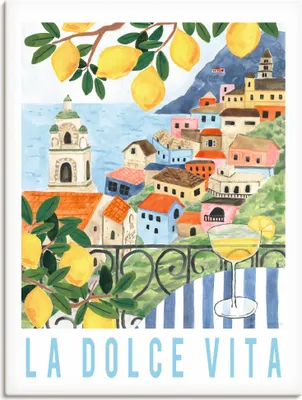 Produktbild von ARTland Leinwandbild Mediterranean View I Größe: 60x80 cm