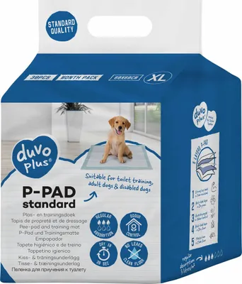 Produktbild von Duvo+ Welpenunterlage P-Pad Standard, Größe: XL / Inhalt: 30 Stück