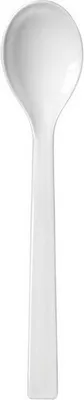 Produktbild von 1x Salatlöffel mit Haken 33,5 cm, weiß Besteck, Besteckset