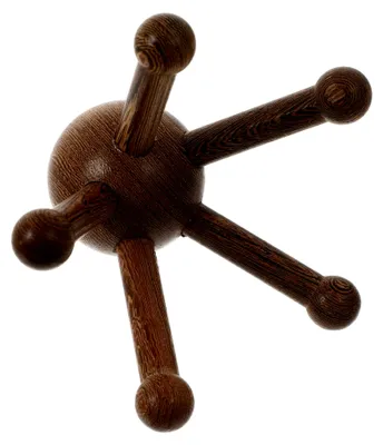 Produktbild von Holz Kopfhautmassagegerät Tragbar 1 Stück Ergonomisches Design für Entspannende Kopfmassage bei Kopfschmerzen