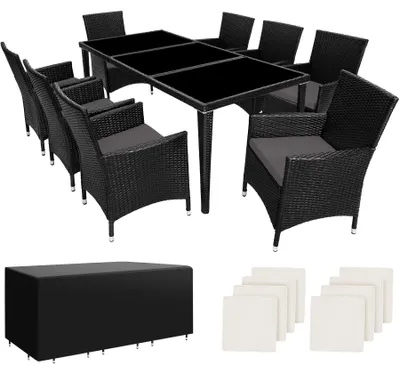 Produktbild von tectake® Aluminium Rattan Sitzgruppe Menorca wetterfest und UV-beständig