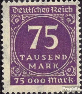 Produktbild von Briefmarken Deutsches Reich 1923 Mi 276  gestempelt Neue Ziffernzeichnung /Ergänzungs-Werte