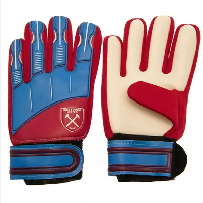 Produktbild von West Ham United FC - Torhüter-Handschuhe für Kinder SG22537 (79 mm - 86 mm) (Weinrot/Blau/Weiß)