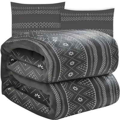 Obrázek produktu pro Ruhhy 22598 Deka 160 x 200 cm + 2 x povlak na polštář, šedá