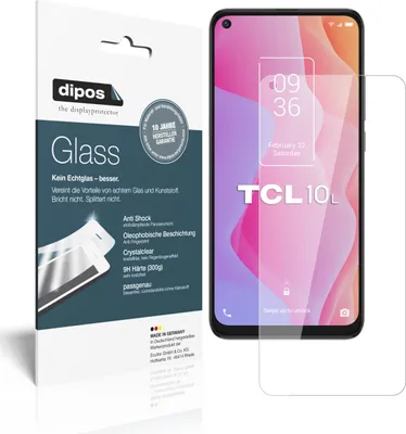 Produktbild von 1x Schutzfolie für TCL 10 5G - Anti-Shock 9H Folie dipos Glass Kunststoffglas