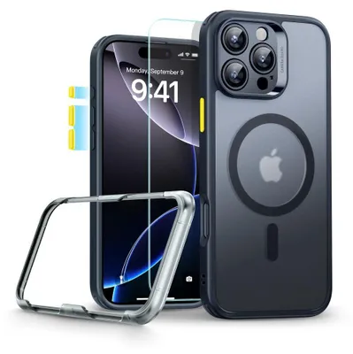 Image de Esr Classic Pro Set Halolock Magsafe Iphone 16 Pro Max Frosted Black