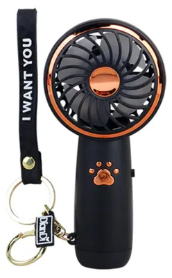 Produktbild von Mini Handheld Fan 1 Stück, USB Wiederaufladbarer Tischventilator Mit Einstellbaren Geschwindigkeiten Für Büro Und Unterwegs