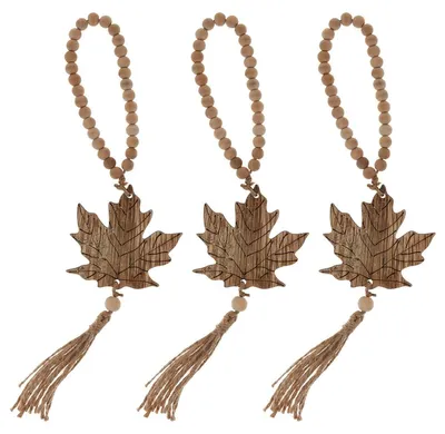 Produktbild von Herbst Deko Ahorn Fensterdeko hängend Holz 3er Set