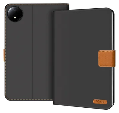 Produktbild von Conie Tablet Klapp Tasche für Xiaomi REDMI Pad SE 8.7 Kartenfach Rundumschutz Book Hülle mit Aufstellfunktion in Grau