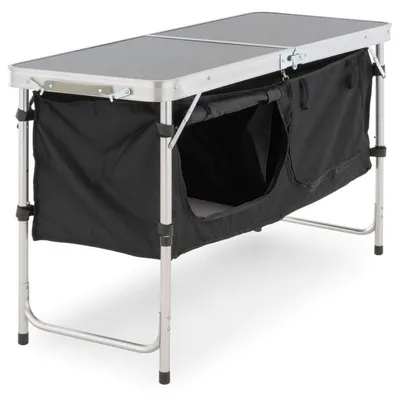 Obrázok produktu pre Multifunkčný skladací kempingový stôl - 2 úložné boxy