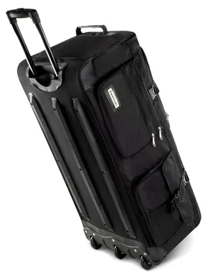 Produktbild von Stabile Reisetasche Trolley Big Size XL 80-150 Liter mit 2 Rollen –Robust und wasserabweisend - Leichter Reisetrolley XL Tasche NEU Verschiedene Größen Schwarz / 120 Liter XXL