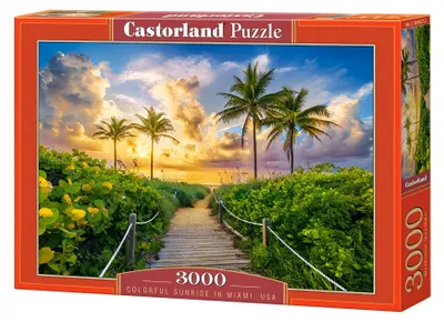 Immagine prodotto di Puzzle 3000 pezzi Colorful Sunsets in Miami, USA 300617 Castorland