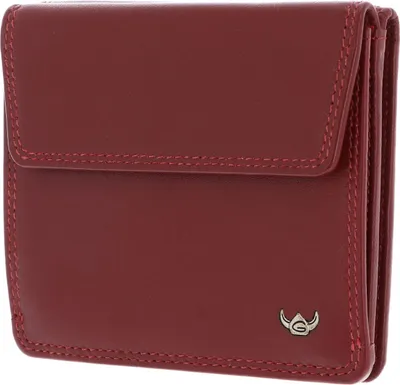 Immagine prodotto di Golden Head portafoglio Polo RFID Protect Billfold Coin Wallet With Front Flap Snap Closure Red rosso