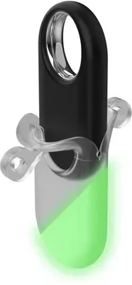 Productafbeelding van Lichtgevende hoes voor SmartTag 2 – Witte siliconen hoes – Beschermhoes – Sleutelhanger – Geschikt voor Samsung SmartTag 2 – Transparant – CHPN