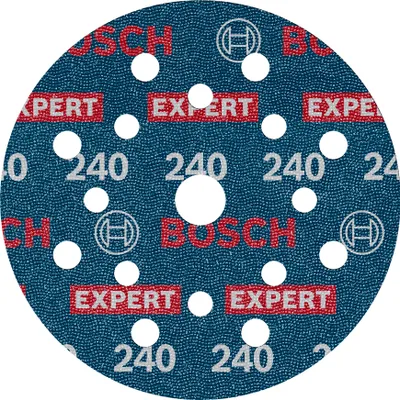 Image de Bosch EXPERT O780 Disque pour feuilles abrasives 125 mm K240 50 pièces - 2608902421