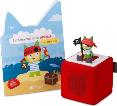 Produktbild von tonies Hören+ Pirat Malbuch-Bundle 11002082