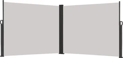 Obrázek produktu pro UISEBRT 160x600cm Soukromí Screen sluneční clona boční roleta markýza pro balkon terasa zahrada šedá