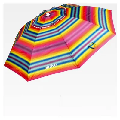 Produktbild von Strandschirm 220 cm, windfester Sonnenschirm, Belüftungsdach, 28-32 mm Mast, UV 50 Schutz, inklusive Aufbewahrungstasche