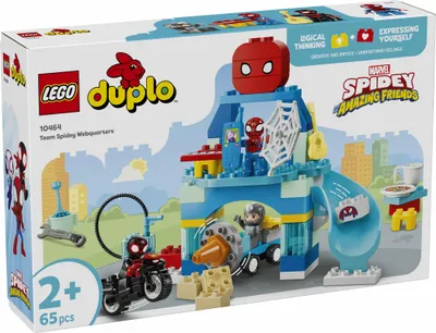 Productafbeelding van LEGO DUPLO | Marvel Team Spideys Hoofdkwartier - Educatief speelgoed ter bevordering van de motoriek - Montessori set voor peuters - Cadeau voor jongens vanaf 2 jaar en fans van Spidey & zijn Super Vrienden - 10464