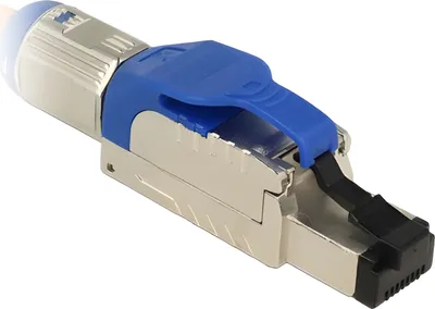Zdjęcie produktu dla DeLOCK 86487, RJ-45, Niebieski, Srebrny, Cynk, Cat8, S/UTP (STP), Miedź