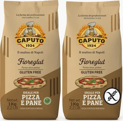Produktbild von Fioreglut glutenfreies Pizza- und Brotmehl 1kg x2- Caputo
