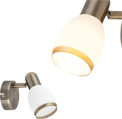 Immagine prodotto di Rabalux 5970 Faretto da soffitto 1 Spot Elite, E14, bronzo-argento-bianco, classico, 13 cm