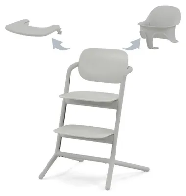 Image de Cybex Lemo Ensemble chaise haute 3 en 1 Suede Grey