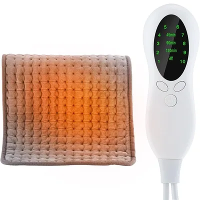 Produktbild von Heizkissen Elektrisch – Tragbares Wärmekissen 30×40 cm mit 10 Temperaturstufen & 3 Timer-Modi für Rücken, Nacken, Schulter, Taille