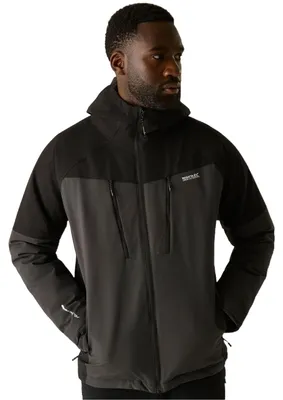 Productafbeelding van REGATTA Heren Highton Stretch Waterdichte Jas, Zwart, Maat S