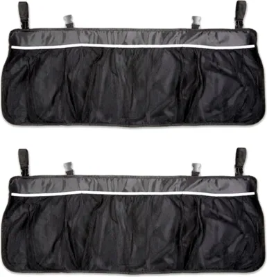 Produktbild von 2er Set Rücksitz Organizer 99x35,5cm Auto KFZ Aufbewahrungstasche Rücksitztasche Schwarz Autositz Tasche Kinder Spielzeugtasche