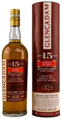 Produktbild von Glencadam RESERVA DE JEREZ 15 Years Old Single Malt OLOROSO SHERRY CASK FINISH 46% Vol. 0,7l in Geschenkbox