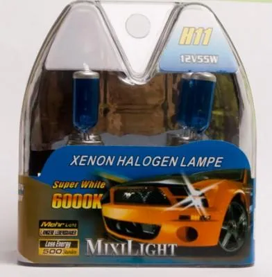 Produktbild von H11 Xenon Halogenlampe Night Light Super White 6000K 12V 55Watt