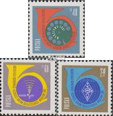 Produktbild von Briefmarken Polen 1961 Mi 1244W-1246W (kompl.Ausg.) postfrisch Konferenz der Postminister