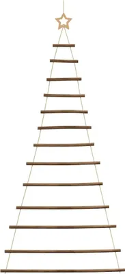 Produktbild von vidaXL Hängender Weihnachtsbaum mit Sternspitze 86x180 cm Naturzweig