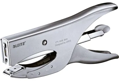 Produktbild von Leitz Mod. 5549, 40 Blätter, Silber, 24/8, 7 cm, Hinten, 150 Heftklammern