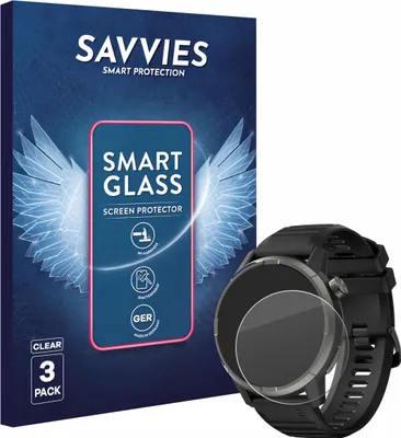 Produktbild von 3x Savvies Schutzglas Folie für Kiprun GPS 900 by Coros 9H Panzer Schutzfolie Glas Displayschutz klar transparent