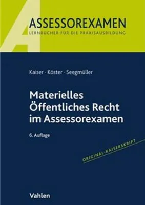 Produktbild von Materielles Öffentliches Recht im Assessorexamen